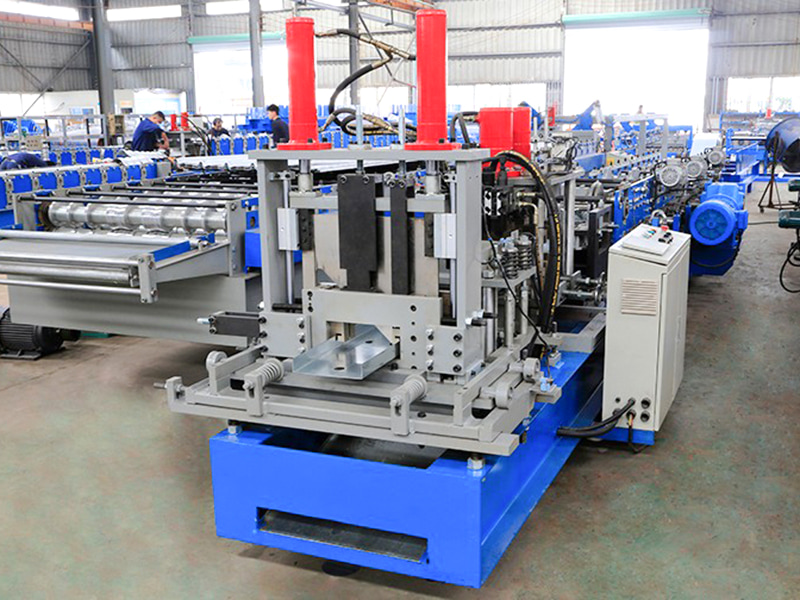 80-300 Uri na Ganap na Awtomatikong CU Purlin Roll Forming Machine